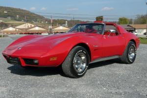 1976 Red Corvette Red Leather Interior 4spd Numbers Matching! Very Nice!
