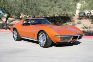 Very sharp 1972 Corvette T-Top Coupe! Ontario Orange 4 sp Photo