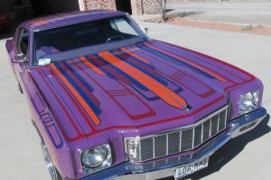 1971 MONTE CARLO PLUM CRAZY LOWRIDER PAINTED BY CRAZY ART FULLINGTON IN 1970'S Photo