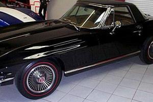 1967  CORVETTE CONVERTIBLE 327/300/4SP-BLACK/WH- INCLUDED WITH PURCHASE OF HOME. Photo
