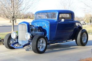 1932 Ford Viper Blue 3 Window Coupe Highboy Excellent Condition Suicide Doors Photo