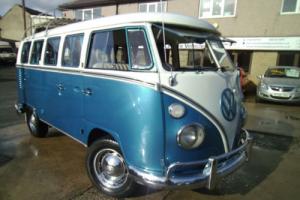 1966 Volkswagen T1 split screen deluxe 13 window walk thru micro bus