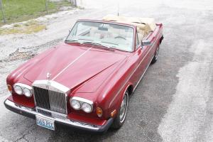 1983 Rolls-Royce Corniche II CONVERTIBLE  RED/TAN VERY LOW MILES