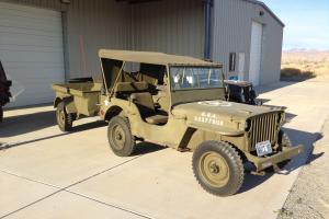 !944 Willys MB  Full restoration with 1942 trailer
