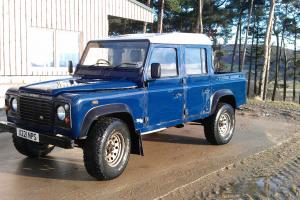 2000 LAND ROVER DEFENDER 110 TD5 BLUE DOUBLE CAB PICK UP - NEW CHASSIS