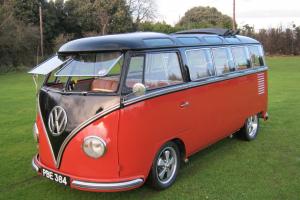 1957 VW 23 WINDOW SAMBA BUS. YES! THE REAL THING AND THE HOLY GRAIL OF VW BUS's. Photo
