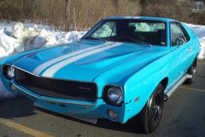 1969 AMC AMX BIG BAD BLUE 343/280 HP HURST 4 SPEED GO PACKAGE LESS THAN 200 MADE Photo