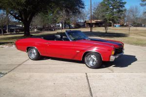 1972 Chevelle SS convertible 402 big block Chevrolet Chevy Muscle Car Photo