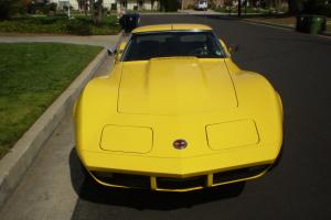 1973 yellow corvette,excellent condition