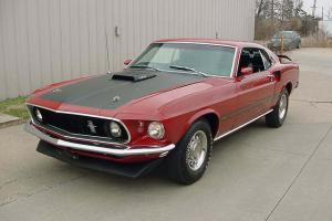 1969 MACH 1 DRAG PACK 428 [ R ] CODE 4 SPEED, FACTORY CANDY APPLE RED RESTORED