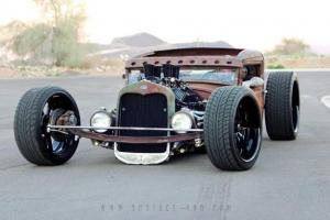 1931 Ford Rat Rod Pickup Model A Rusty with Billet Wheels Photo