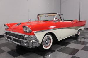 352 CI SPECIAL, RESTORED IN ORIGINAL CODE RE2 TORCH RED & COLONIAL, POWER TOP! Photo
