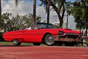 1965 FORD THUNDERBIRD CONVERTIBLE RED SPORTS TONNEAU CONTINENTAL KIT WHITE INT