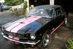 1965 Ford Mustang "Custom Coupe" Restomod - 289 V-8, Auto,Perfect Black/Pink Pnt