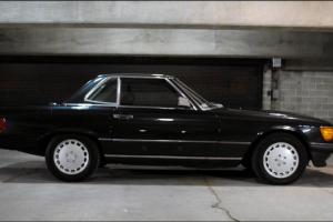 1987 Mercedes Benz 560SL Black/Black 1 Owner Orig Window Stckr 80k Miles NoRust Photo