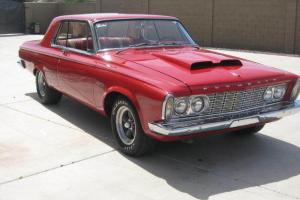 1963 plymouth sport fury 426 max wedge,long ram correct motor 4 speed red red