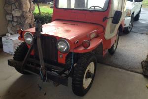 1950 WILLYS CJ3A CA BLACK PLATE WITH HARRISON HEATER &ARMSTRONG TRU TRAC TIRES B
