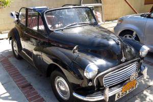 1958 Black Morris Minor 1000 Convertible