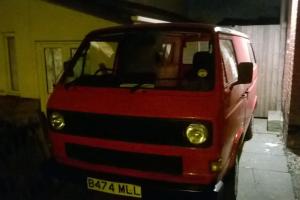 Red VW Transporter Van