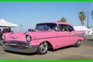 57 Chevy Bel Air Stretched Race Built 468 BB V8 500+ hp Mickey Thompson Wheels
