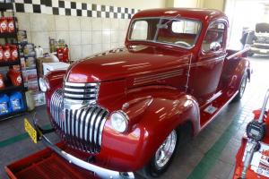 1941 Chevy Truck 3100 short bed V8 Dk Candy Apple Red "Free Shipping" Photo