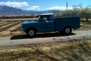1965 Chevy 1/2 Ton Truck with Morysville Contractor Bed and Ladder Rack Restored