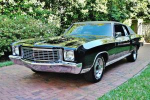 Incredable 1972 Chevrolet Monte Carlo 454 SS triple black 45ks loaded real sweet