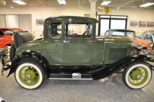 BEAUTIFUL 1930 Ford Model A Coupe Two Tone Green, handsome car show ready!! Photo