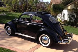 Classic 1960 VW Beetle Ragtop 36hp 6 volt Full Restoration Black Beauty
