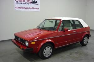 TIME CAPSULE!! 1987 Volkswagen Cabriolet!! 30k Original miles!! Red/White! Photo