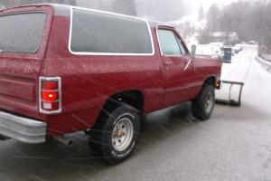 1984 Dodge Ramcharger 4x4 with sno way Plow 318 auto REAL NICE FOR AGE!  VIDEO! Photo