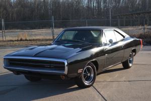 1970 dodge charger 500 triple black matching number 383 hp magnum no reserve Photo