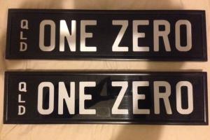 QLD License Plates 'ONE Zero'