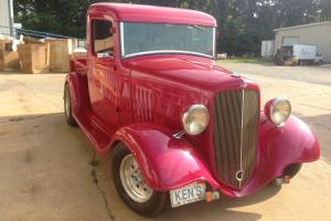 Antique 1935 Chevy Pickup Truck, Cherry Red