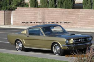NO RESERVE 1965 FORD MUSTANG FASTBACK 4 SPEED RUNS AND DRIVES