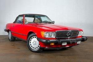 1988 Mercedes Benz 560SL -NO RESERVE- Red over Tan - Excellent Condition