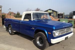1971 DODGE D200 V8 MANUAL PICK UP, RECENTLY RESTORED AND RE PAINTED TAX EXEMPT