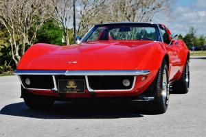 Rare cold a/c 4 speed 1968 Chevrolet Corvette T-Tops red /black in stunning car Photo