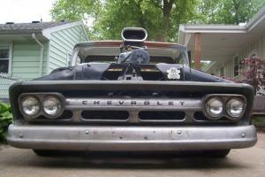 61 Chevy C-10 Apache Bagged Blown Hot Rat Rod Custom Chopped Sled Z'd Project