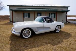 1961 Corvette Conv *White/Black*L@@k*NICE* Photo