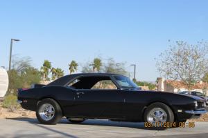 NO RESERVE 1968 CHEVY CAMARO BLACK ON BLACK DAILY DRIVER MUSCLE SS RS SPORTS Photo