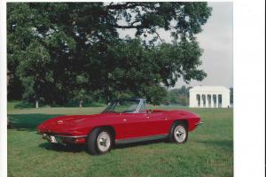 1963 Corvette Roadster/300hp-4speed/P/S P/B P/W Red with black interior/Top Wh Photo