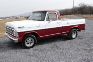 Fully Restored F100 Short-bed. Two toned Maroon and White. In great condition. Photo