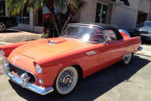 1956 Ford Thunderbird Rare Sunset Coral - Kelsey Hayes Wires - Continental Kit Photo