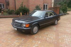  1988 MERCEDES 560 SEC AUTO BLACK W126 LEATHER V8 s class coupe not 400 500 sel  Photo