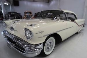 1957 OLDSMOBILE STARFIRE 98 DELUXE HOLIDAY COUPE, FACTORY-CORRECT ALCAN WHITE!