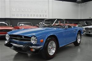 REFURBISHED ACCIDENT FREE RUSTFREE FRENCH BLUE TR6 ROADSTER Photo