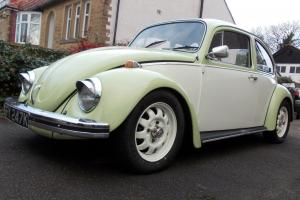 Classic VW Beetle 1971 Tax Exempt 1300 Green & Cream Fully Restored Photo