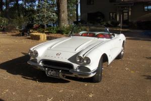 1962 Chevy Corvette, White with Red Interior, Professionally Restored Photo