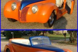 1939 FORD 2 Dr CUSTOM ONE OF A KIND OPEN CAR STREET ROD READY TO DRIVE & ENJOY!